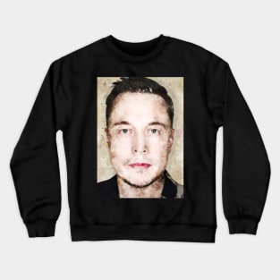 Elon Musk Watercolor Crewneck Sweatshirt